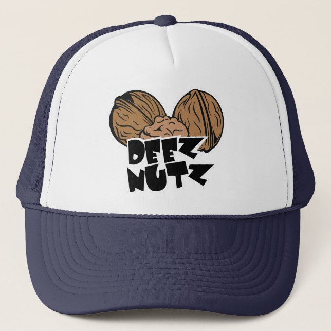 Boné Ilustração engraçada de Deez Nutz (Frente)