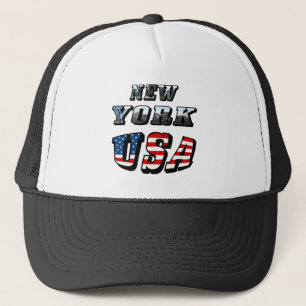 Boné Imagem de Nova York e texto dos EUA