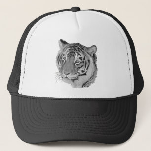 Boné imagem de tigre do grande gato preto e branco