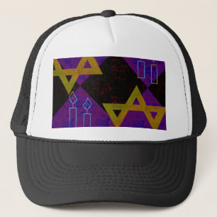 Boné Imagem temática de Hanukkah da SlipperyJoe's amare