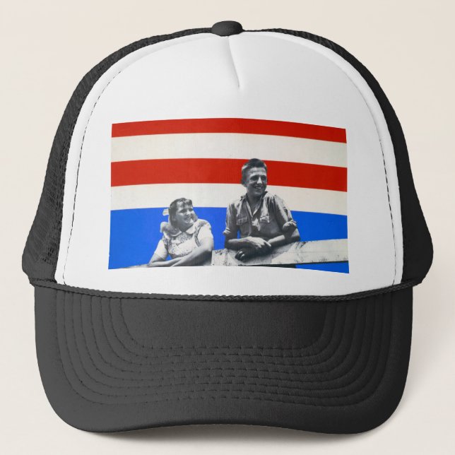 Boné Imagens Vintage Patriótica Imputadas (Frente)