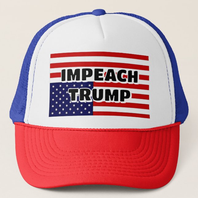 Boné IMPEACH TRUMP (você pode mudar as palavras) (Frente)