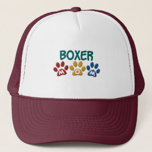 Boné Impressão 1 da pata da MAMÃ do PUGILISTA