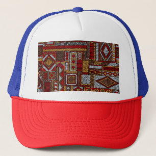 Boné Impressão de Étnica Bordada de Estilo de Patchwork