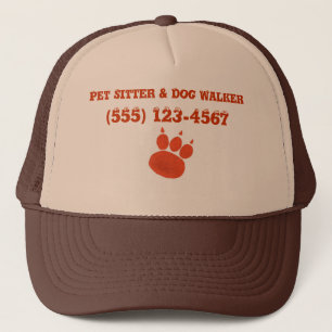 Boné Impressão de Pet Sitter & Dog Walker