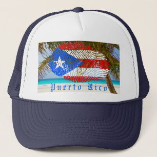 Boné Impressão digital de Puerto Rico
