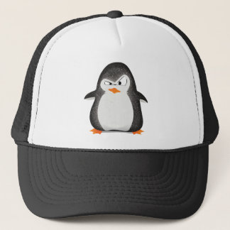 Boné Impressão irritado da foto do brilho do pinguim