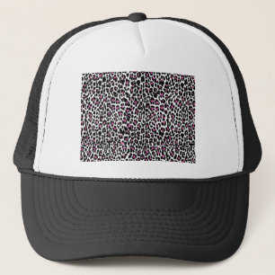 Boné impressão-leopardo rosa