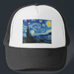 Boné Impressionismo Vincent Van Gogh Starry Night<br><div class="desc">Procurando por arte fina, arte em galeria ou arte em galeria? Você veio ao lugar certo. Impressionismo Vincent Van Gogh Starry Night Significando Famoso Design de Artes Visuais apresenta um excelente exemplo de expressão trabalho de arte. Este Impressionismo Vincent Van Gogh Starry Night Significando Famoso Design de Artes Visuais reflete...</div>