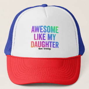 Boné Incrível Como Minha Filha Engraçado Presentes no D