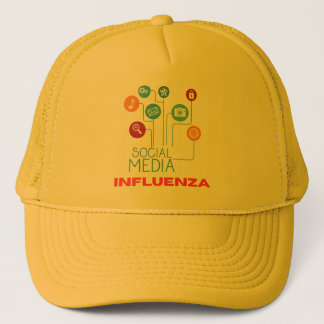 Boné "Influenza das Mídias Sociais" Divertido