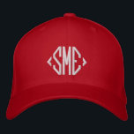 Boné Iniciais Monogramas personalizados personalizados<br><div class="desc">Iniciais Monogramas Monogramas Boné personalizado bordado com beisebol personalizado apresenta o simples monograma bordado moderno de suas iniciais. Perfeito como presente para a família e amigos no aniversário,  Natal,  Dia de os pais,  Dia de as mães,  casamentos e muito mais. Criado pelo Evco Studio www.zazzle.com/store/evcostudio</div>