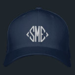 Boné Iniciais Monogramas personalizados personalizados<br><div class="desc">Iniciais Monogramas Monogramas Boné personalizado bordado com beisebol personalizado apresenta o simples monograma bordado moderno de suas iniciais. Perfeito como presente para a família e amigos no aniversário,  Natal,  Dia de os pais,  Dia de as mães,  casamentos e muito mais. Criado pelo Evco Studio www.zazzle.com/store/evcostudio</div>