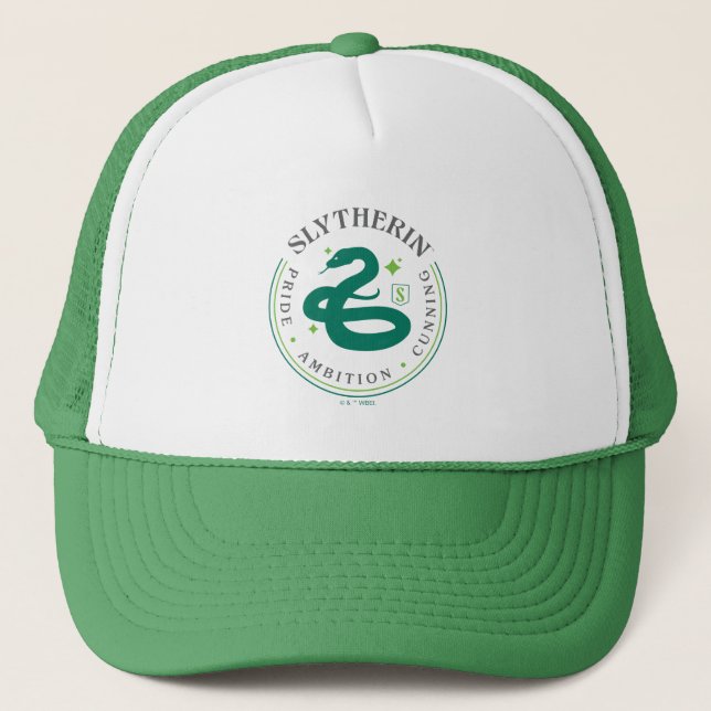 Boné Insígnia de Orgulho da Casa Cobra Verde SLYTHERIN™ (Frente)