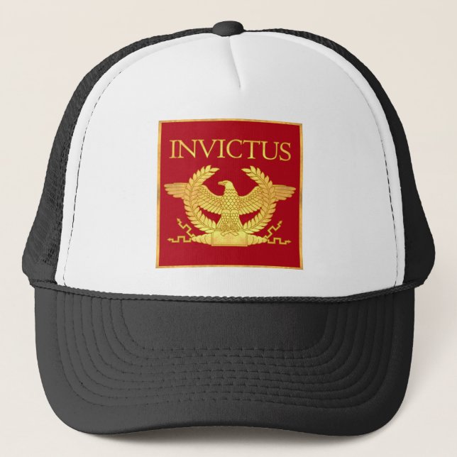 Boné Invictus Eagle no vermelho (Frente)