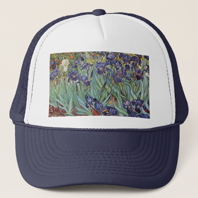 Boné Íris de Van Gogh Pintura Impressionista (Frente)