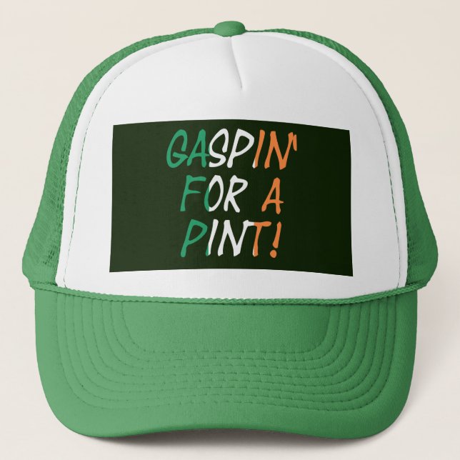 Boné Irish Flag Gaspin Para Um Thcnt De Sobreposição De (Frente)