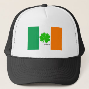 Boné Irlanda e quatro trevos folhosos, bandeira irlande