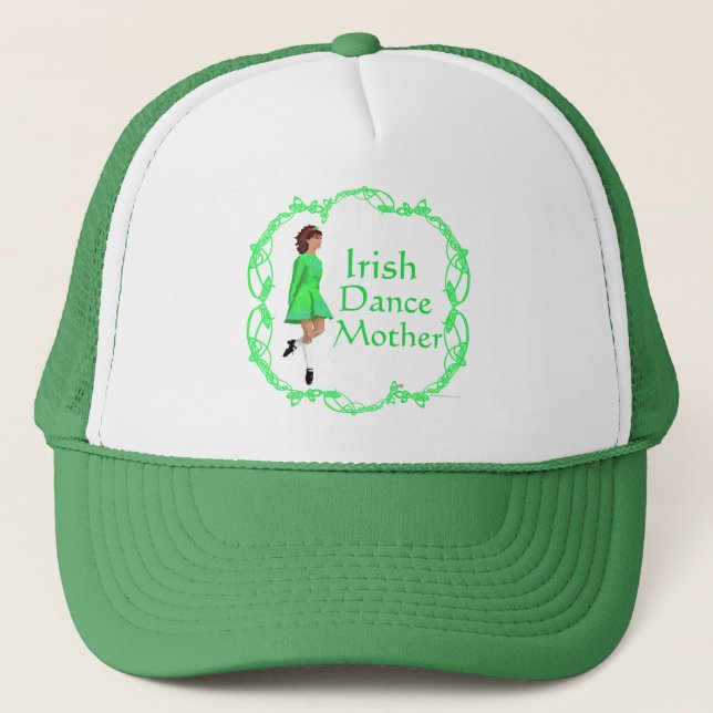 Boné Irlandês Step Dance Madre - Verde (Frente)