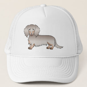 Boné Isabella E Tan Long Hair Dachshund Cartoon Dog