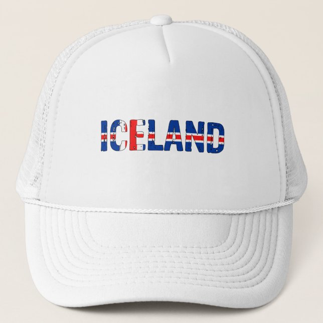Boné Islândia ama patriota (Frente)