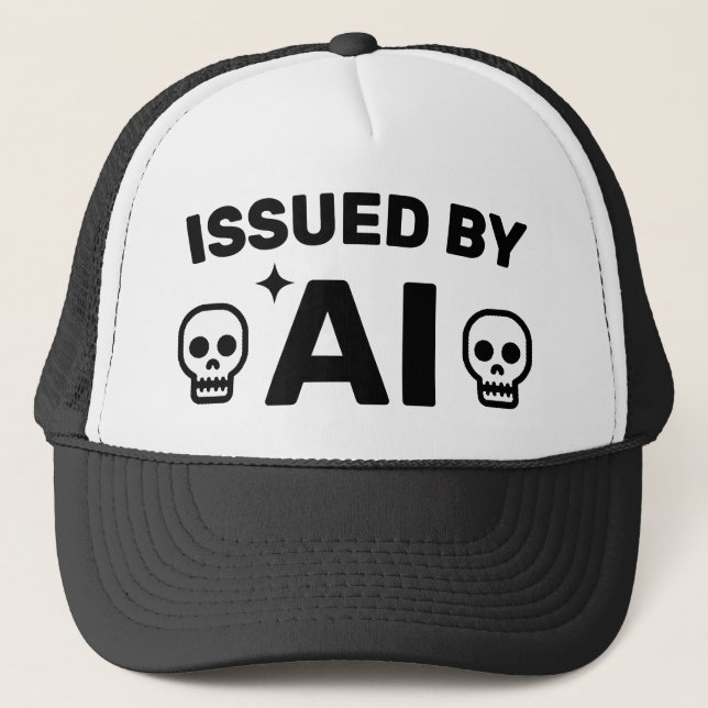 Boné Issued by AI™ Trucker Hat (Frente)
