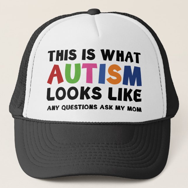Boné Isto É Como O Autismo Se Parece (Frente)