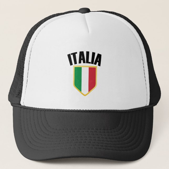 Boné Italia Crest Itália Flag (Frente)