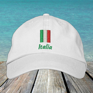 Boné Itália e Bandeira Italiana/Patriotas Italianos