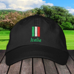 Boné Itália e Bandeira Italiana/Patriotas Italianos