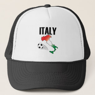 Boné Itália Futebol Fan Map Boot Futebol Ball