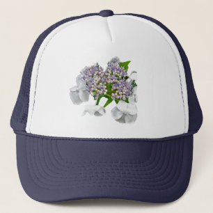 Boné Itens de Coordenadas de Hydrangea Azul