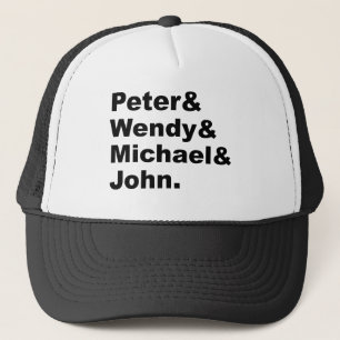 Boné J.M. Barrie Peter Pan   Peter Wendy Michael John