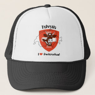 Boné J Switzerland love gorro
