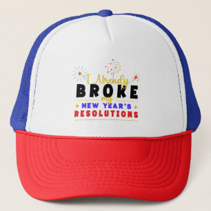 Boné Já Quebrei As Resoluções De Ano Novo