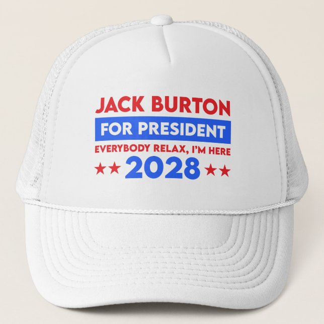 Boné Jack Burton Para Presidente 2028 (Frente)