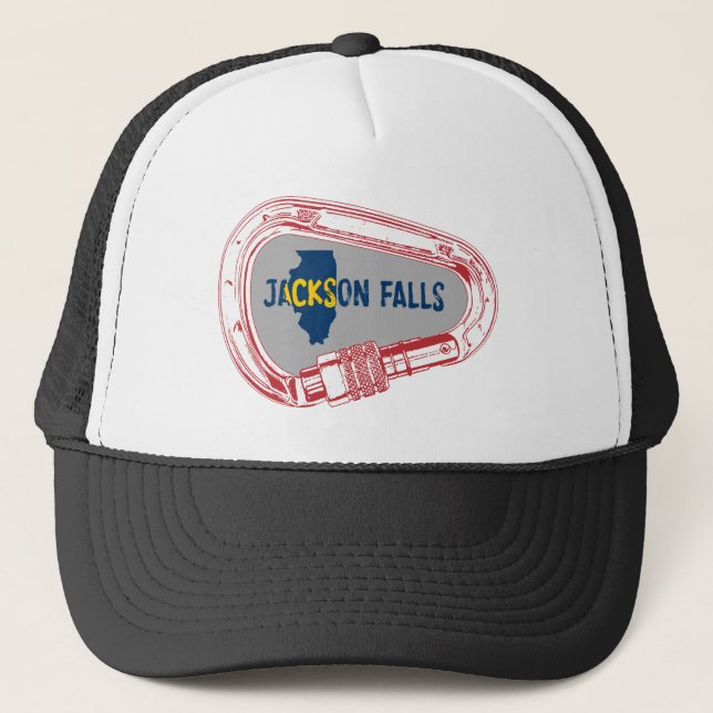 Boné Jackson Falls Illinois Rock Escalbing Carabiner (Frente)