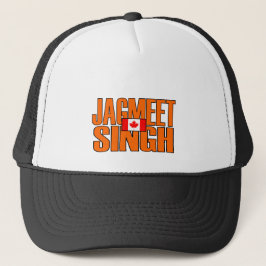 Boné Jagmet Singh Orange Block Text Flag Canadense