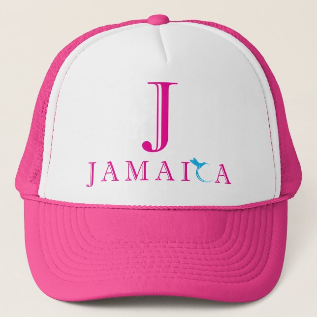 Boné Jamaica cor-de-rosa (Frente)