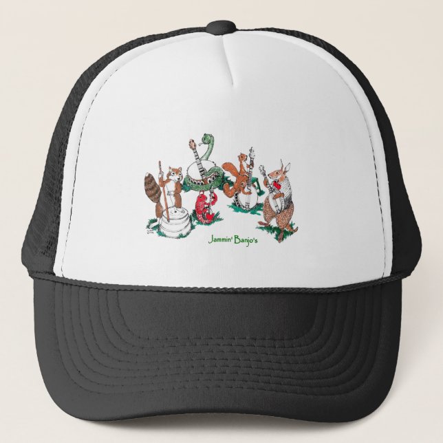 Boné Jammin Banjos Wildlife Trucker Hat (Frente)