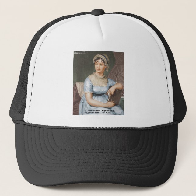 Boné Jane Austen Adorava Menos Citação Em Presentes E C (Frente)
