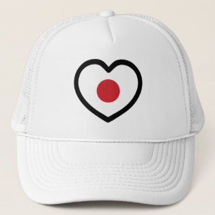 Boné Japão Sinalizador Japonês Heart