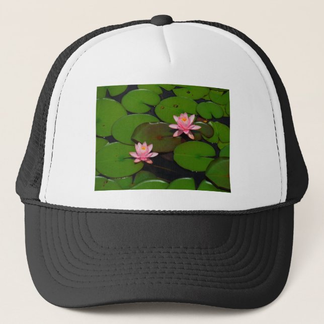 Boné Jardim de flores de lírios, de lágrimas, de lótus  (Frente)