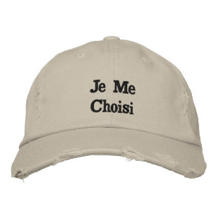 Boné ""Je Me Choisi"" Citação de Baseball em Casquette