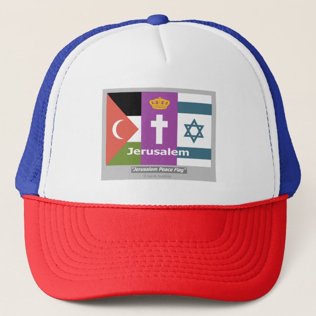 Boné Jerusalem Peace Flag Hat (Frente)