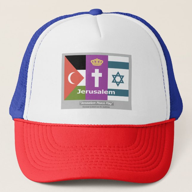Boné Jerusalem Peace Flag Hat (Frente)