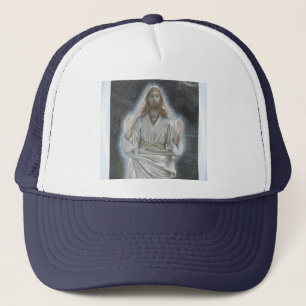 Boné Jesus anda no chapéu do mar