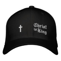 Jesus Cristo é Rei pequena Cruz minimalista gótica