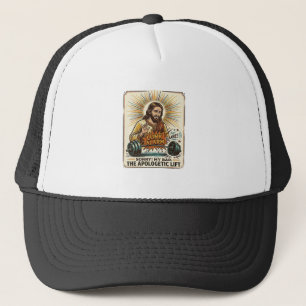 Boné Jesus Derrubando Haltere Pesado Alto Ginásio Lunk