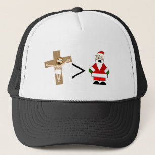 Boné Jesus é maior do que o papai noel